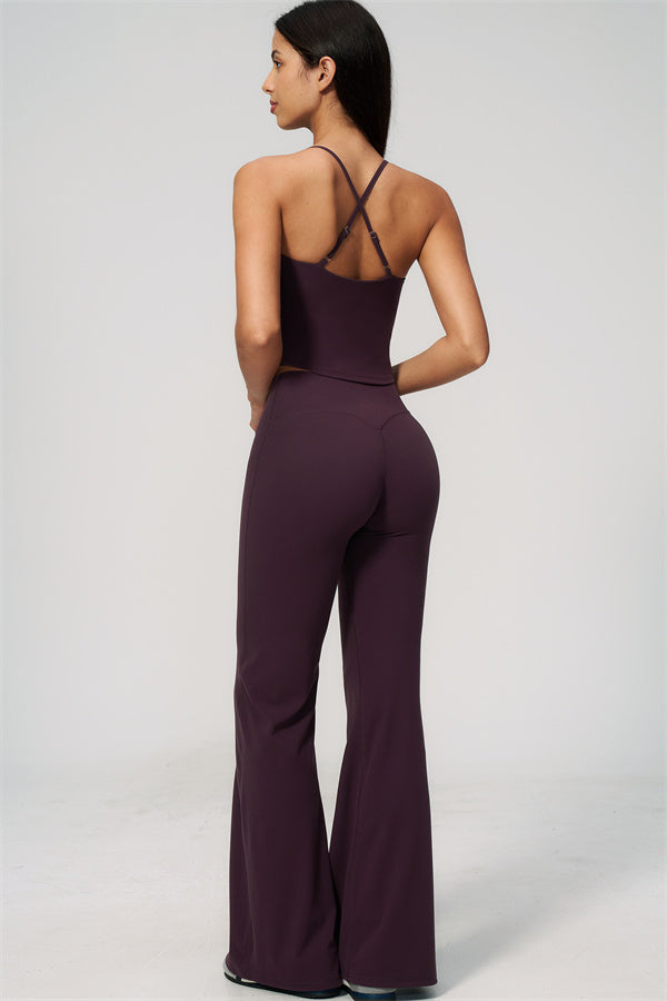 The Zura Tank Top Flared Leggings 2-Piece Set