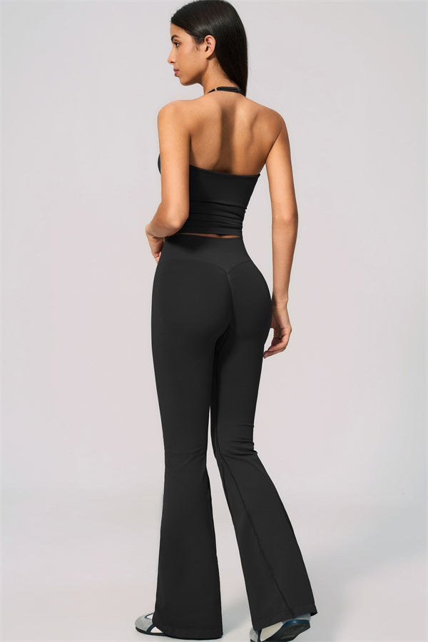 The Velvetine Tank Top Flared Leggings 2-Piece Set