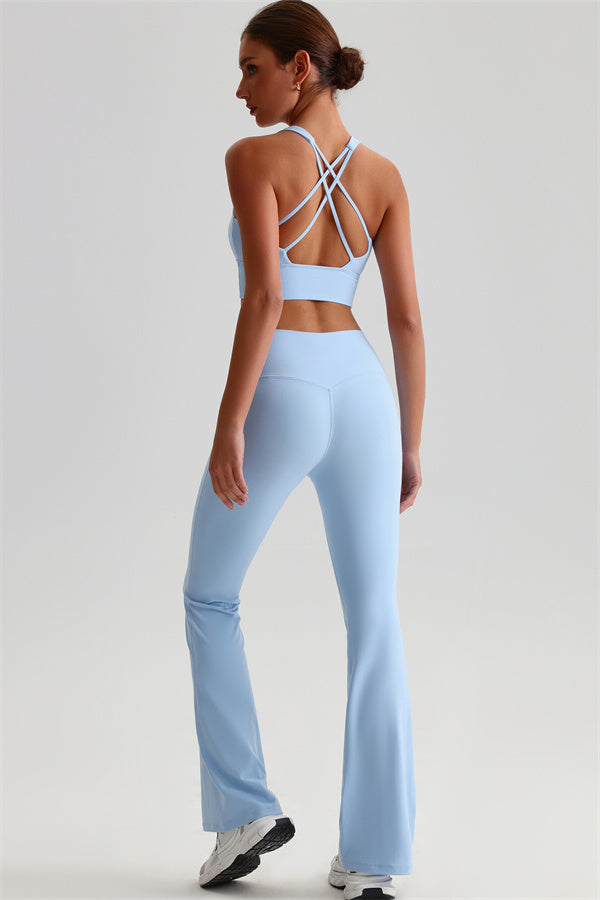 The Brave Sports Bra Flared Leggings 2-Piece Set