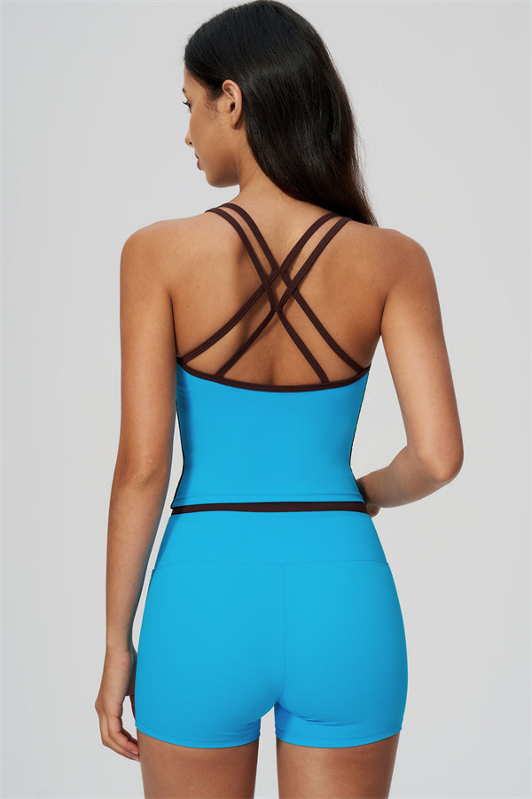 The Chisel Crop Top Shorts 2-Piece Set