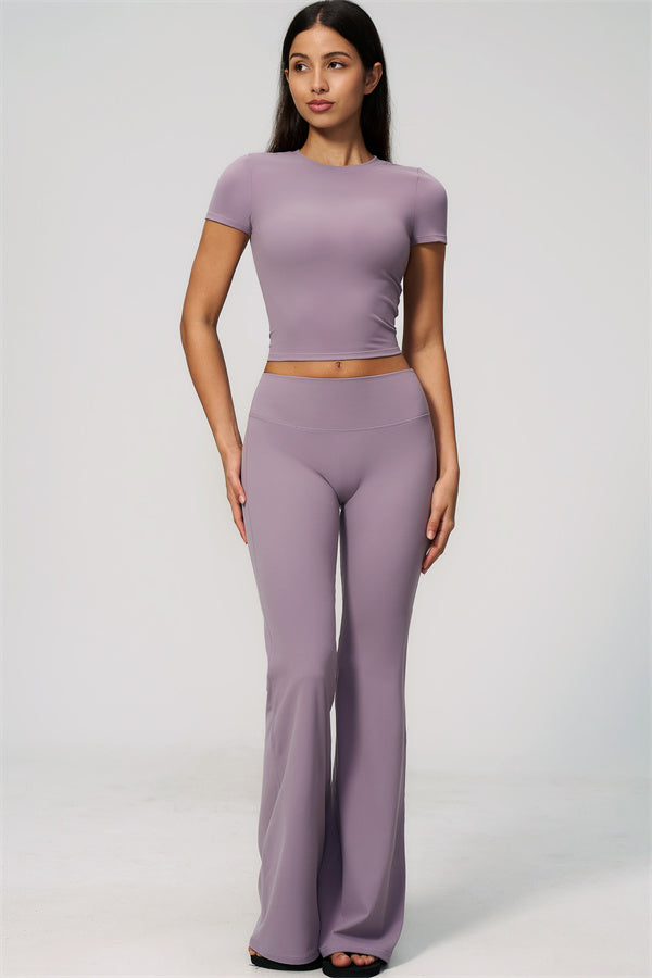 The Zura T-shirt Flared Leggings 2-Piece Set