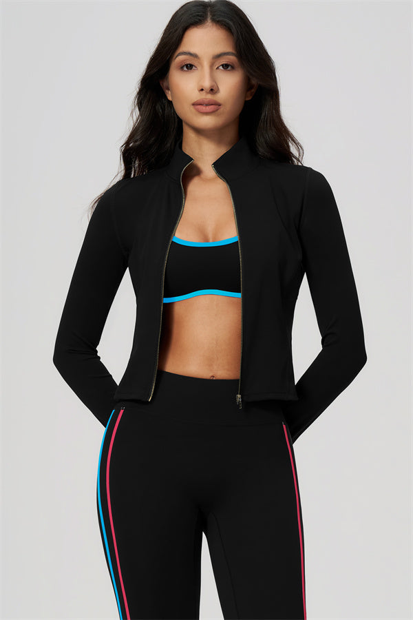 The Chisel Jacket Sports Bra Leggings 3-Piece Set
