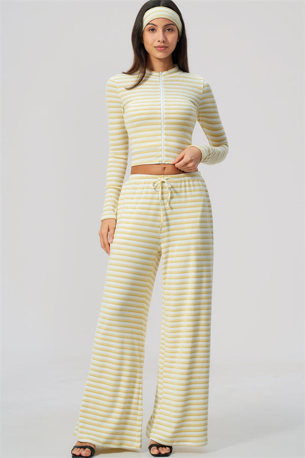 The Brilliance Jacket Straight Leg Pants 2-Piece Set (Headband not included)