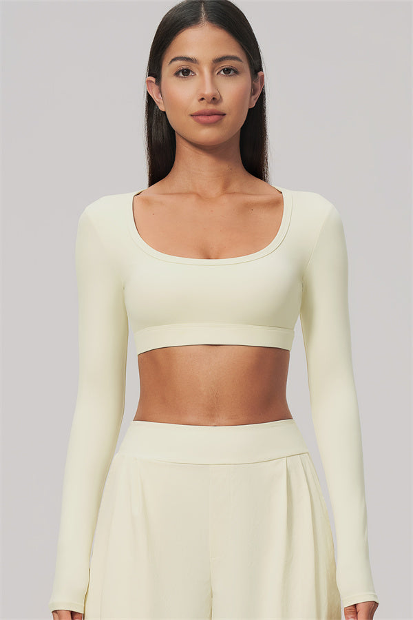 The Amity Long Sleeve Crop Top