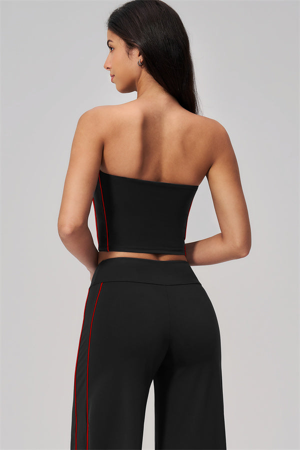 The Breathe Tube Top Straight Leg Pants 2-Piece Set