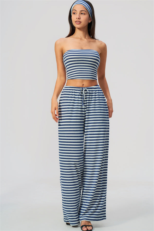 The Brilliance Tank Top Straight Leg Pants 2-Piece Set (Headband not included)