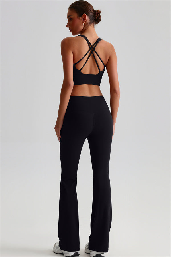 The Brave Sports Bra Flared Leggings 2-Piece Set