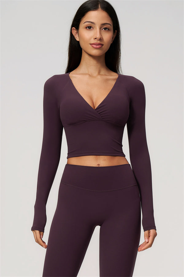 The Lox Long Sleeve Crop top Leggings 2-Piece Set