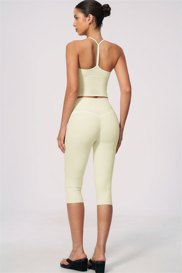 The RebelFit Tank Top Capri Leggings 2-Piece Set