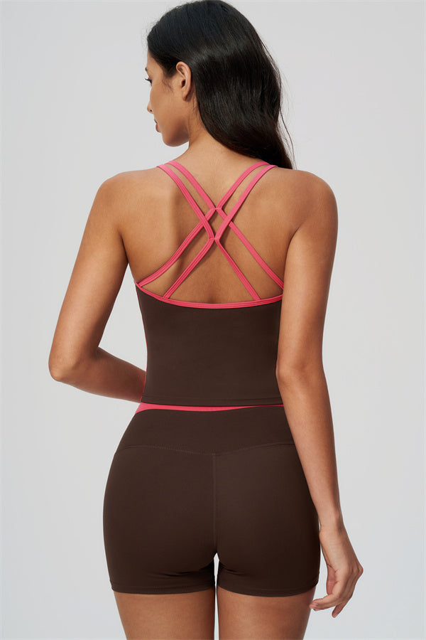 The Chisel Crop Top Shorts 2-Piece Set