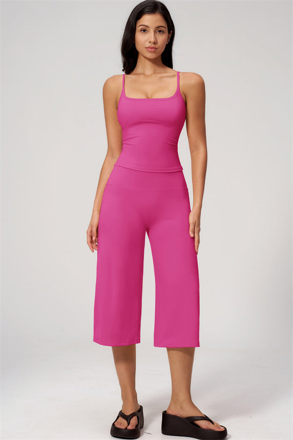 The Nexus Tank Top Wide-Leg Crop 2-Piece Set