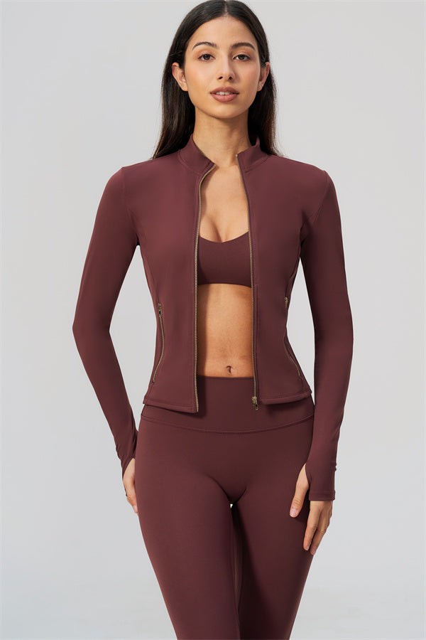 The Twirl Daring Jacket Sports Bra Leggings 3-Piece Set