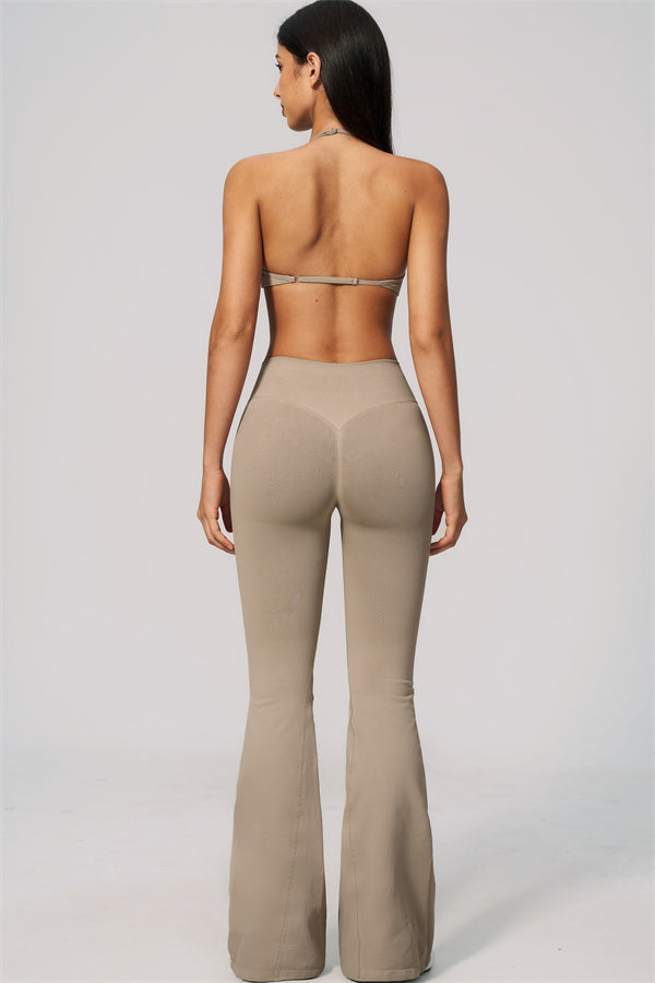 The Velvetine Sports Bra Flared Leggings 2-Piece Set