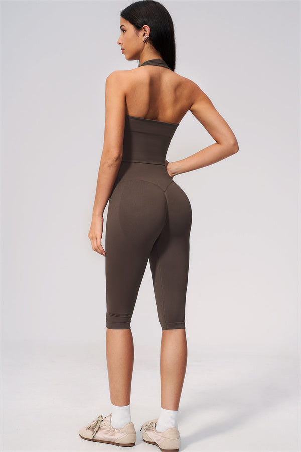 The New Allure Halter Top Capri Leggings 2-Piece Set
