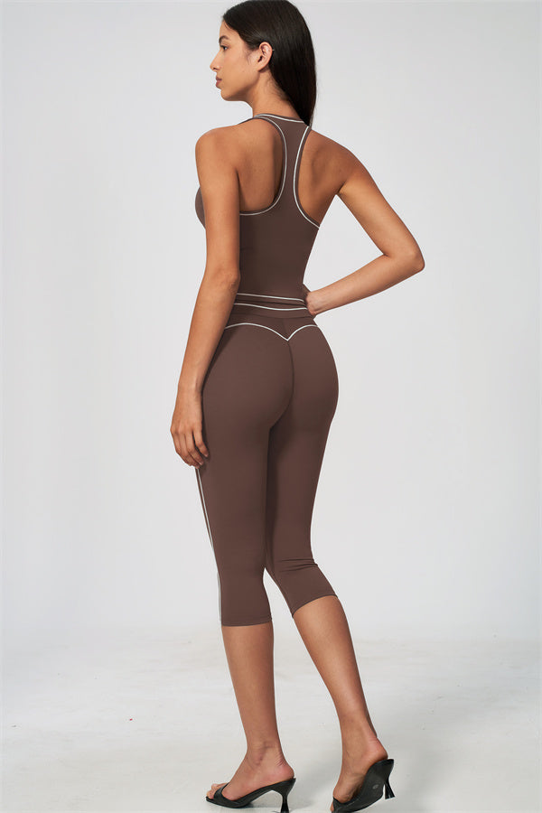 The Amara Tank Top Capri Leggings 2-Piece Set