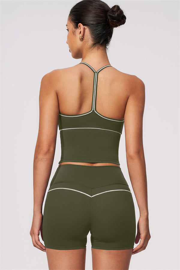 The RebelFit Tank Top Sculpt Shorts 2-Piece Set