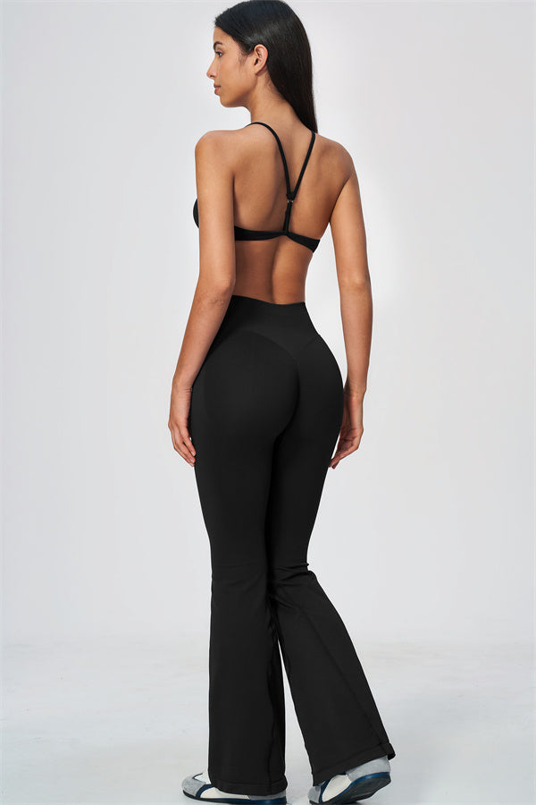 The Wanderlust Sports Bra Flared Leggings 2-Piece Set