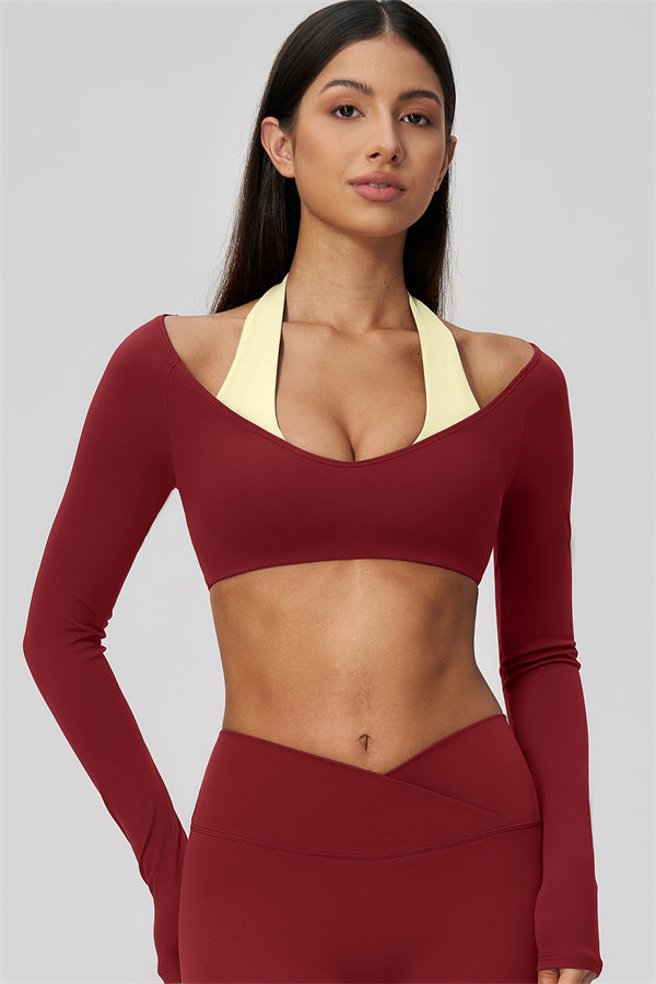 The Soiree Halter Crop Top