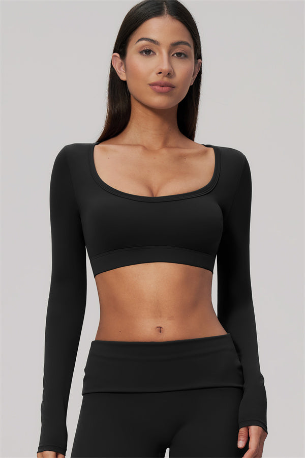 The Amity Long Sleeve Crop Top