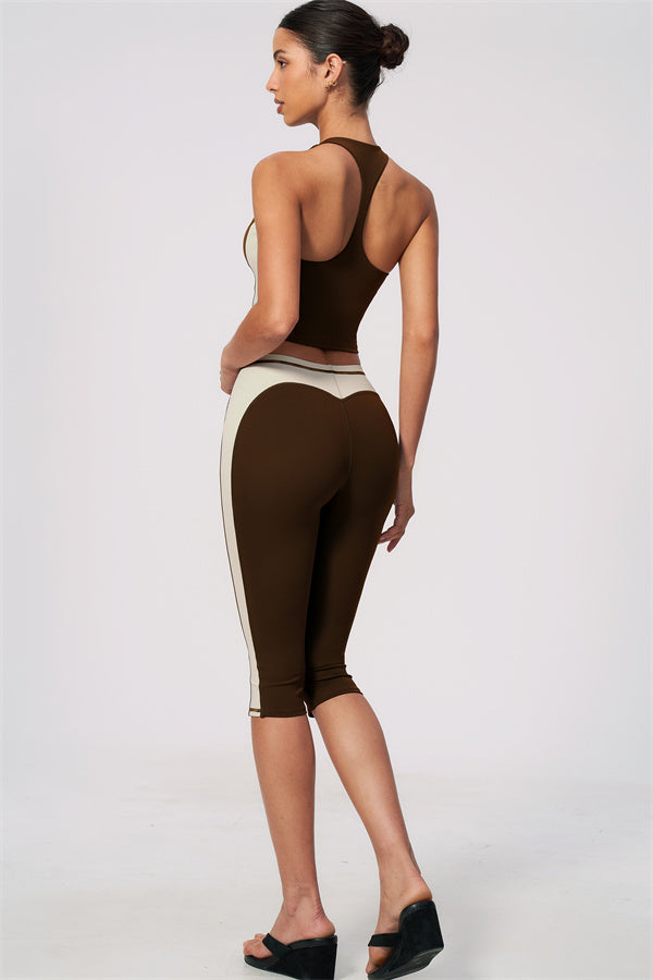 The Sandstone Tank Top Capri Leggings 2-Piece Set