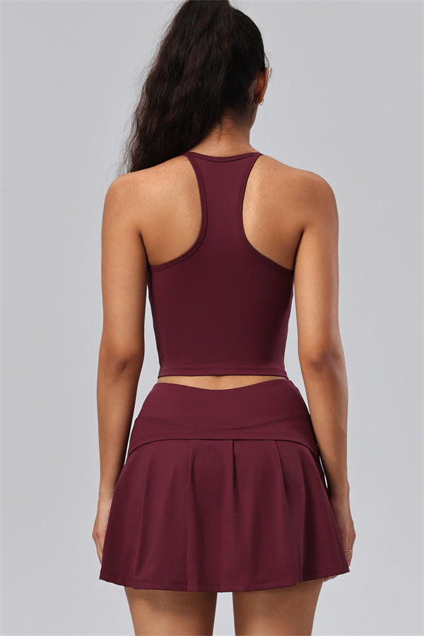 The Velora Crop Top Skirt 2-Piece Set