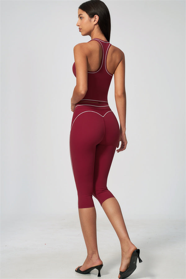 The Amara Tank Top Capri Leggings 2-Piece Set