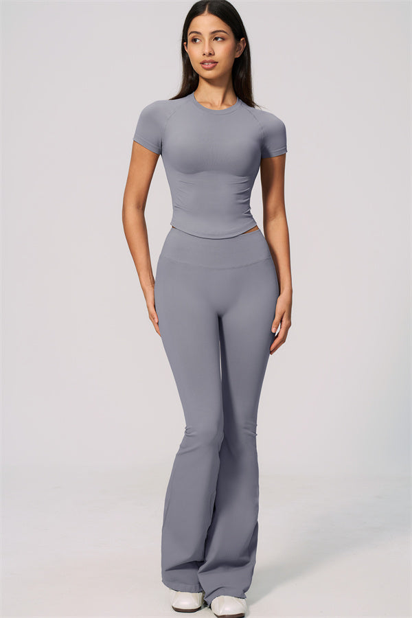 The Velvetine T-shirt Flared Leggings 2-Piece Set