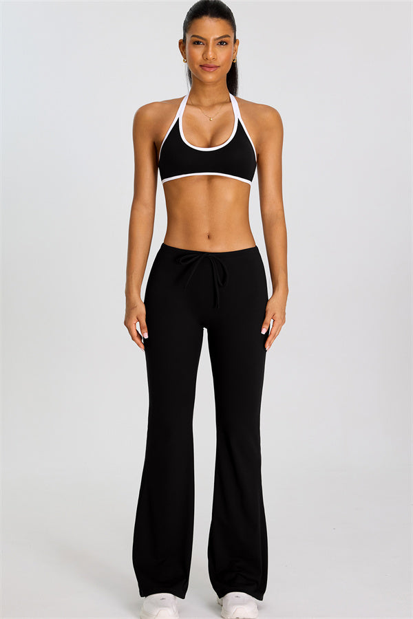 The Mode Sports Bra Flared Leggings 2-Piece Set