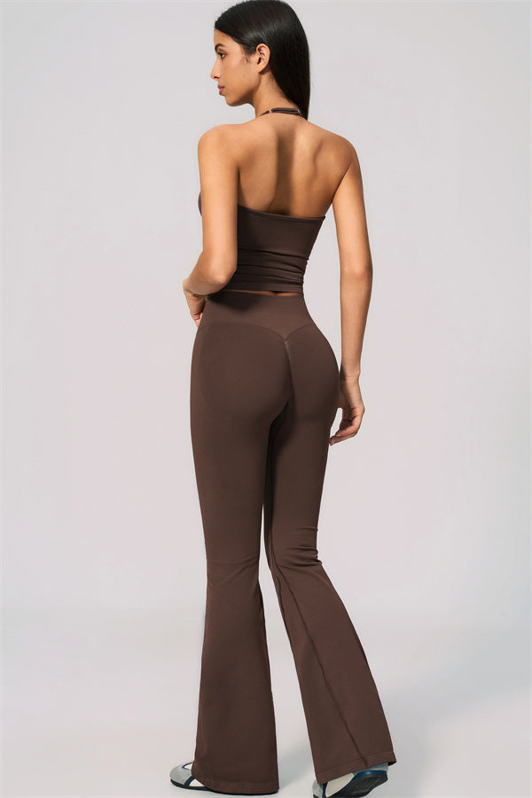 The Velvetine Tank Top Flared Leggings 2-Piece Set