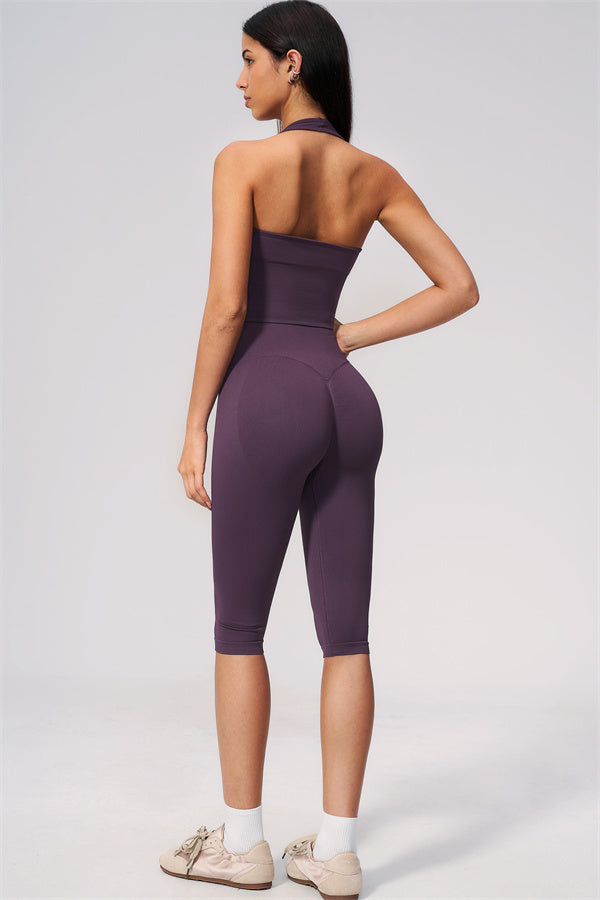 The New Allure Halter Top Capri Leggings 2-Piece Set