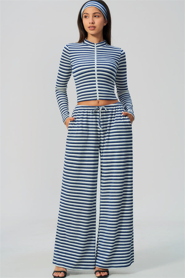 The Brilliance Jacket Straight Leg Pants 2-Piece Set (Headband not included)