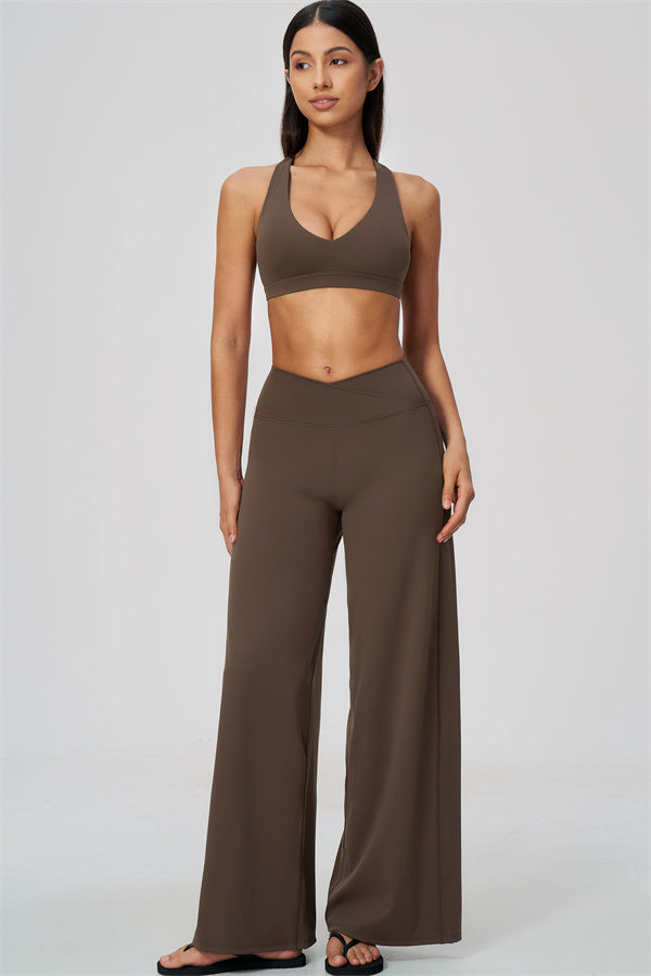The Soiree Sports Bra Straight Leg Pants 2-Piece Set