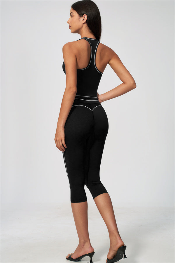 The Amara Tank Top Capri Leggings 2-Piece Set