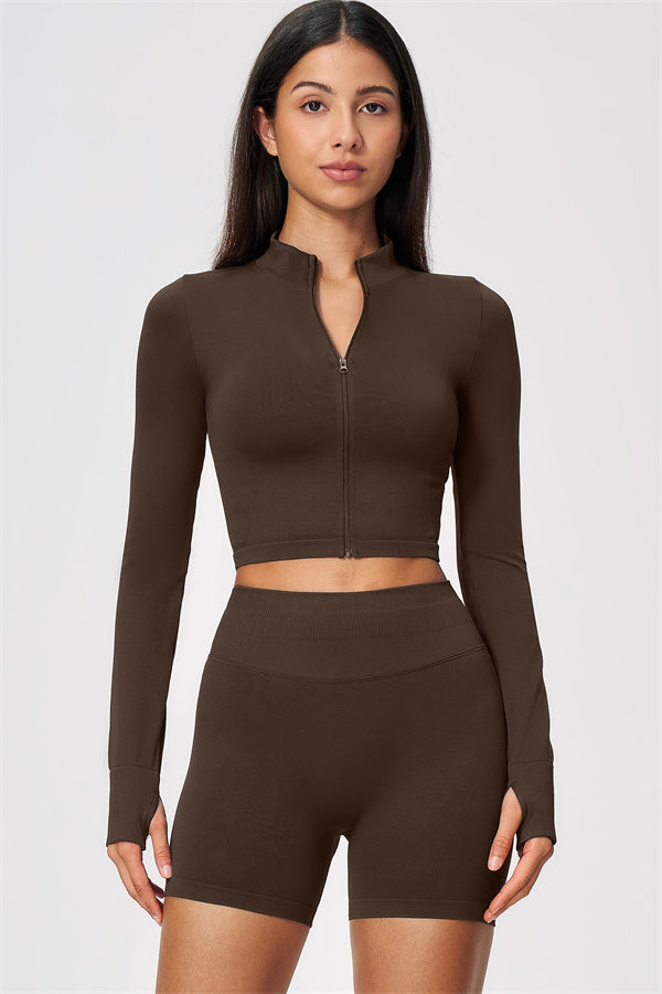 The Wanderlust Cropped Jacket Shorts 2-Piece Set