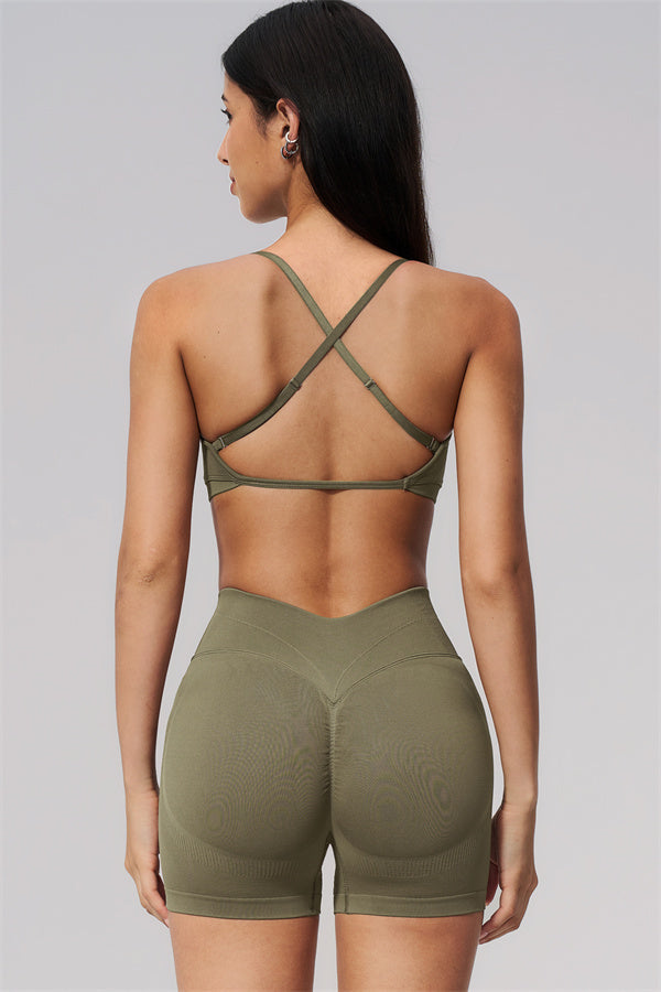 The Camille Sports Bra Shorts 2-Piece Set