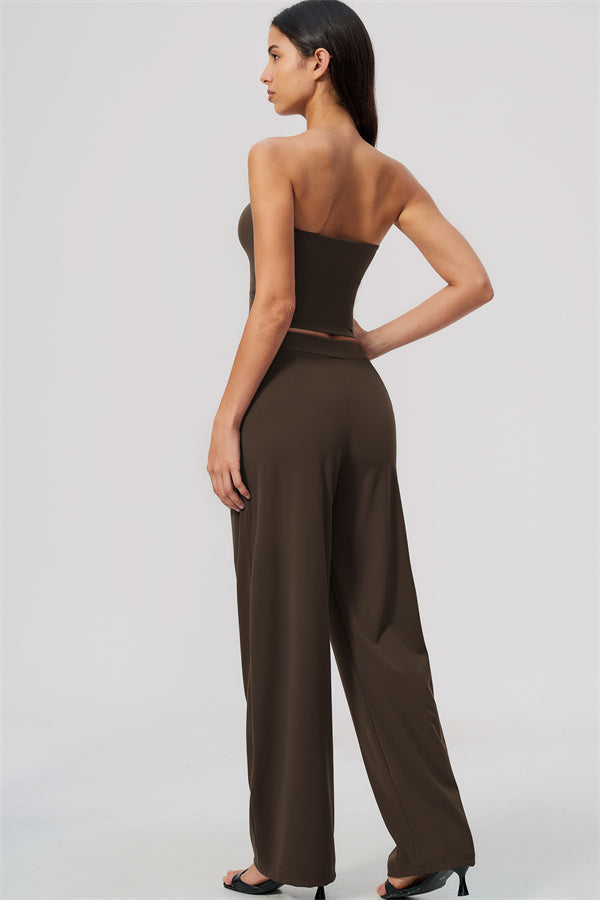 The Flow Motion Tube Top Straight Leg Pants 2-Piece Set