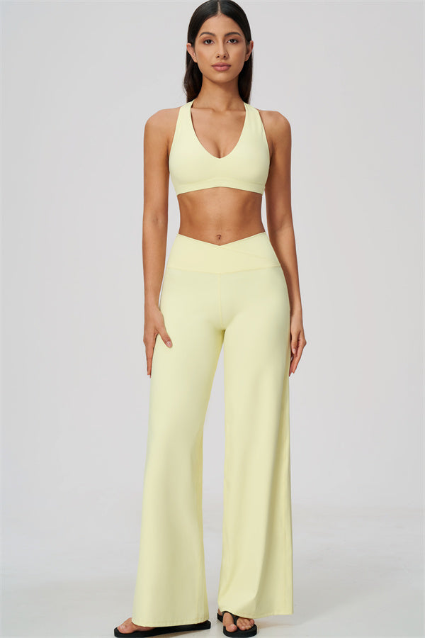 The Soiree Sports Bra Straight Leg Pants 2-Piece Set