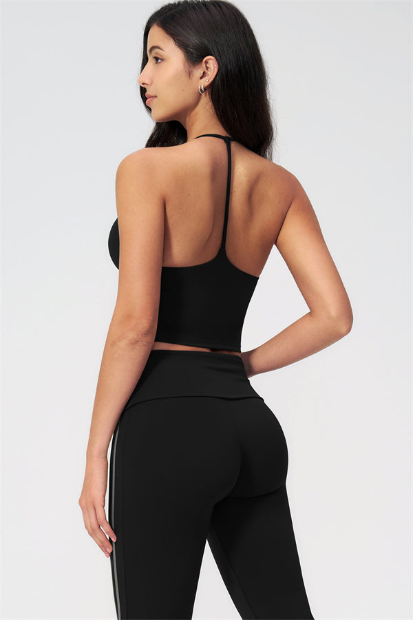 The Evoke Crop Top Capri Leggings 2-Piece Set