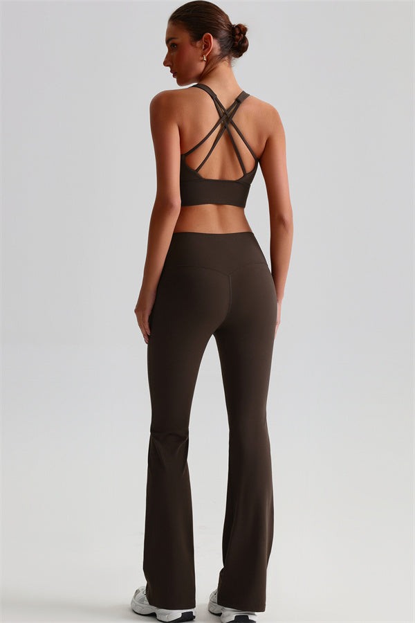 The Brave Sports Bra Flared Leggings 2-Piece Set