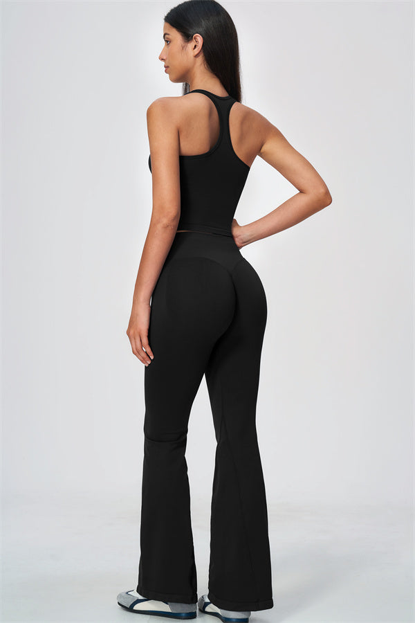 The Wanderlust Tank Top Flared Leggings 2-Piece Set