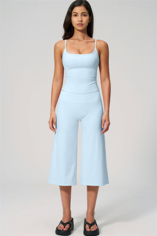The Nexus Tank Top Wide-Leg Crop 2-Piece Set