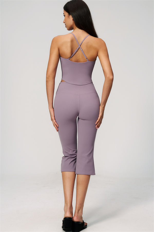 The Zura Tank Top Capri Leggings 2-Piece Set