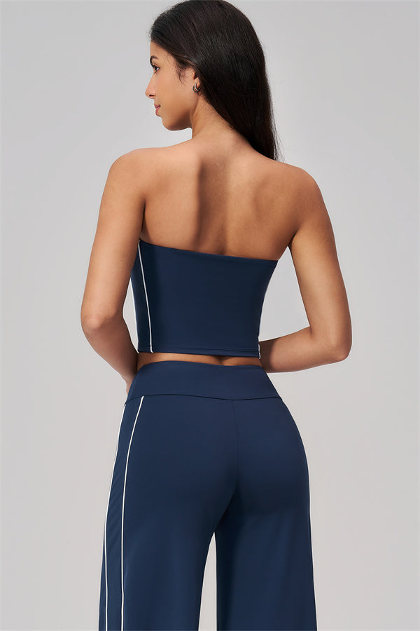 The Breathe Tube Top Straight Leg Pants 2-Piece Set