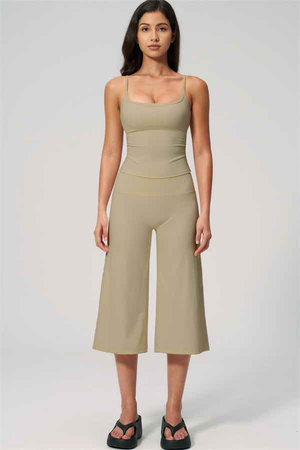The Nexus Tank Top Wide-Leg Crop 2-Piece Set