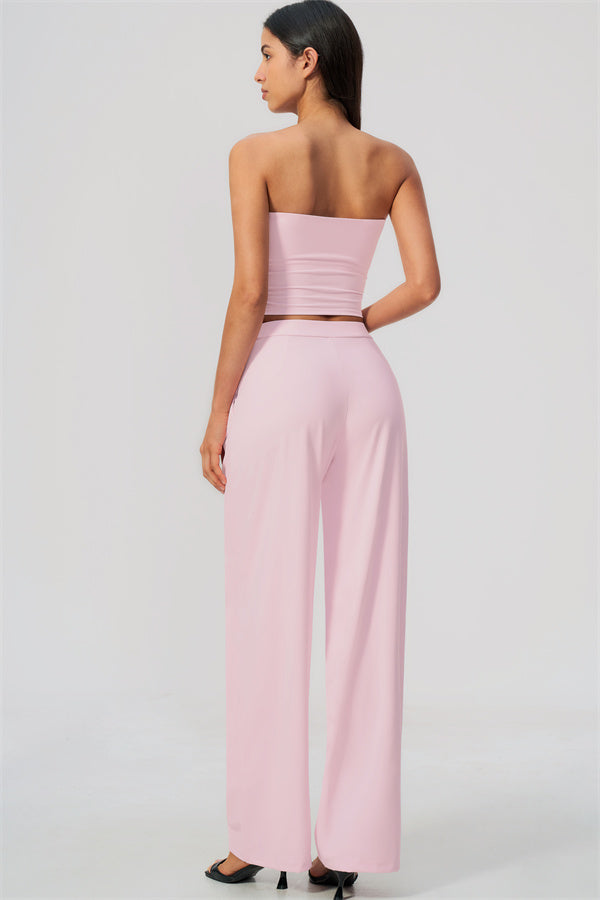 The Flow Motion Tube Top Straight Leg Pants 2-Piece Set