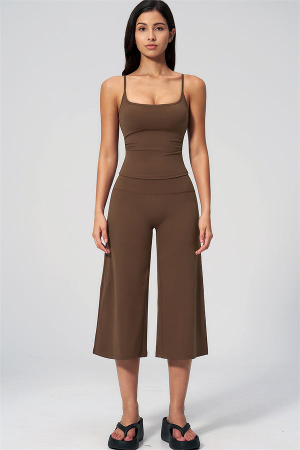 The Nexus Tank Top Wide-Leg Crop 2-Piece Set