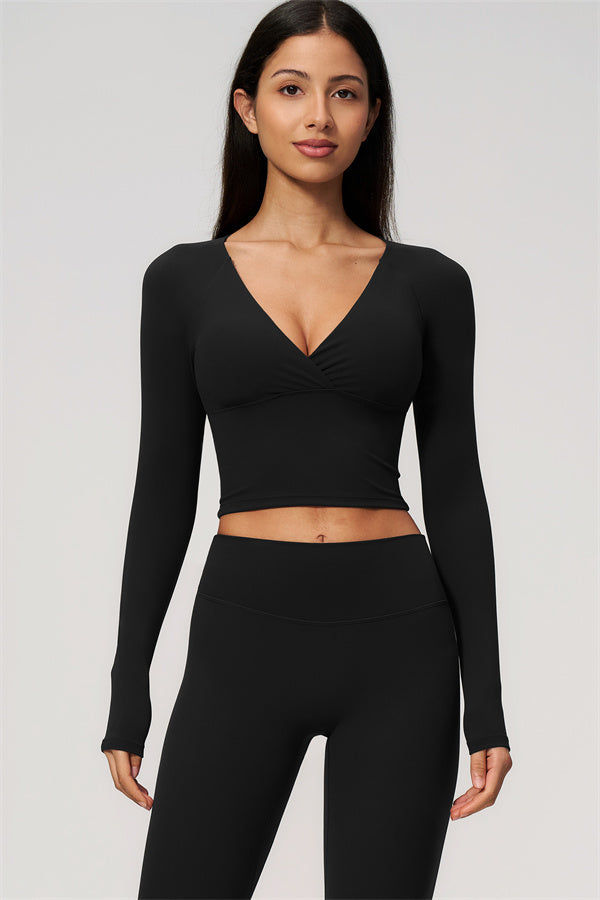 The Lox Long Sleeve Crop top Leggings 2-Piece Set