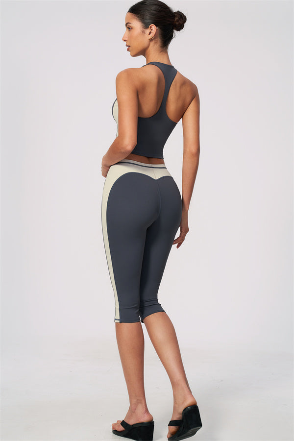 The Sandstone Tank Top Capri Leggings 2-Piece Set
