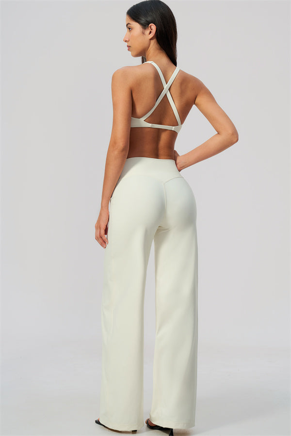 The Twirl Daring Sports Bra Straight Leg Pants 2-Piece Set