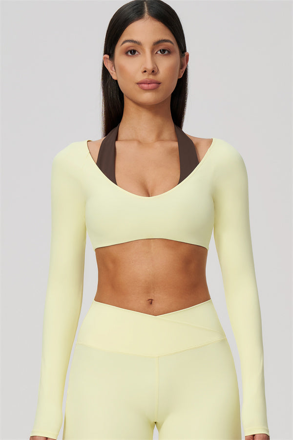 The Soiree Halter Crop Top